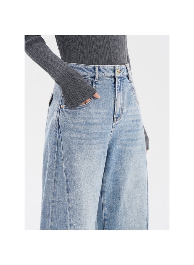Waxbird High-waisted Harem Jeans Spring 2025 Turkish Cotton Slim Tapered Jeans - Image 5