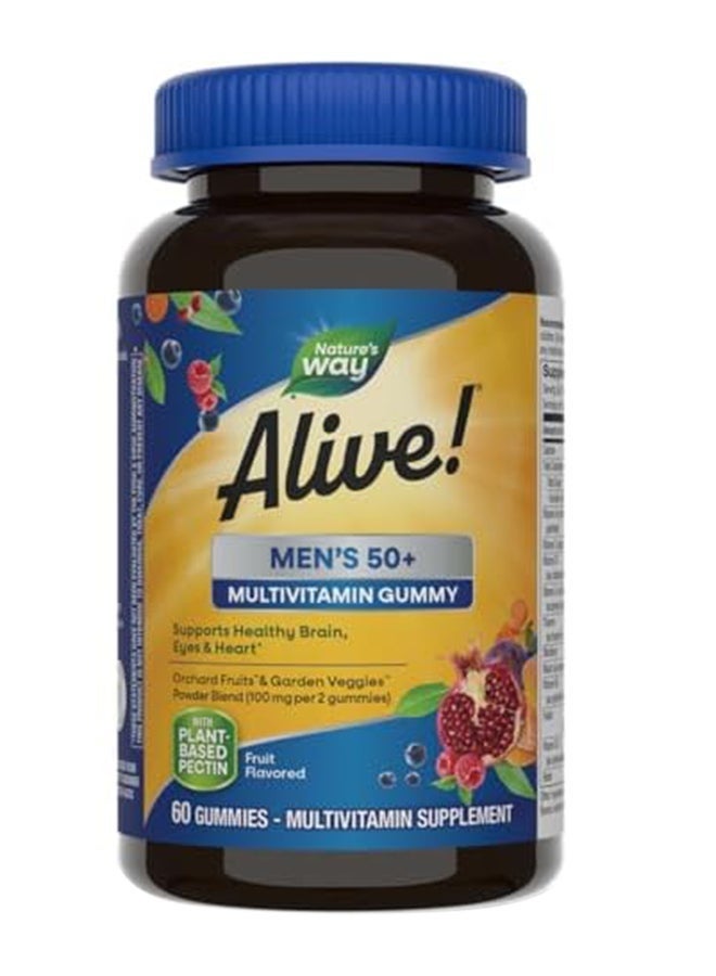 Alive Mens 50+ Gummy Vitamins 60S