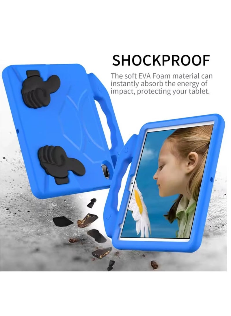 عام غطاء أطفال متوافق مع آيباد الجيل 11 مقاس 11 بوصة (A16، 2025) وآيباد الجيل 10 مقاس 10.9 بوصة (2022)، غطاء خفيف الوزن من مادة EVA مع مقبض وحامل - Image 3