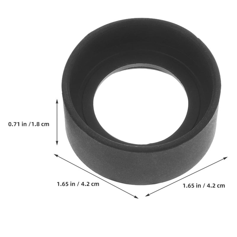 4Pcs Reusable Rubber Microscope Eyepiece Covers Protective Shields for Science Laboratory Classroom Use - Image 3