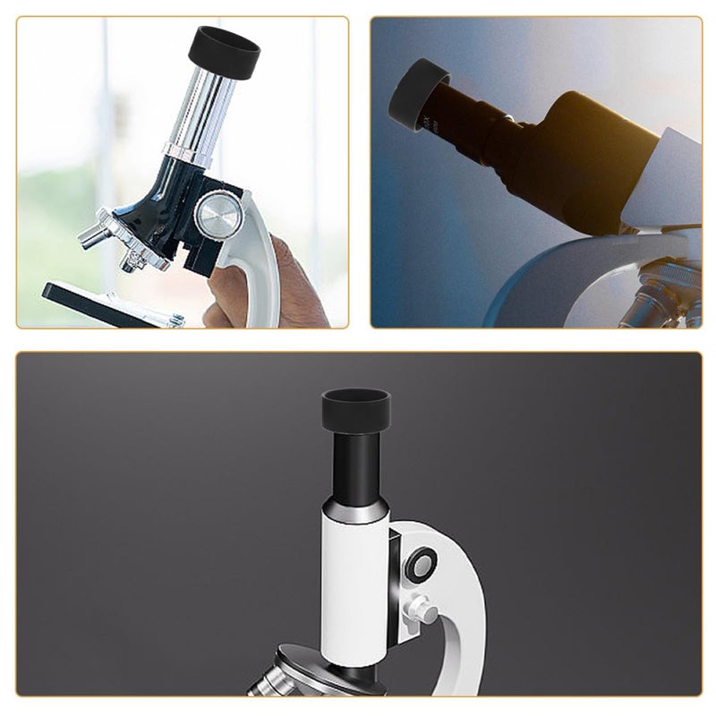 4Pcs Reusable Rubber Microscope Eyepiece Covers Protective Shields for Science Laboratory Classroom Use - Image 5