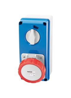 GEWiSS Gewiss Vertical Fixed Interlocked Socket Outlet 13A IP56  GW66291N  - Image 1