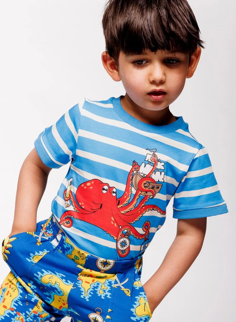 Småfolk T-shirt with octopus