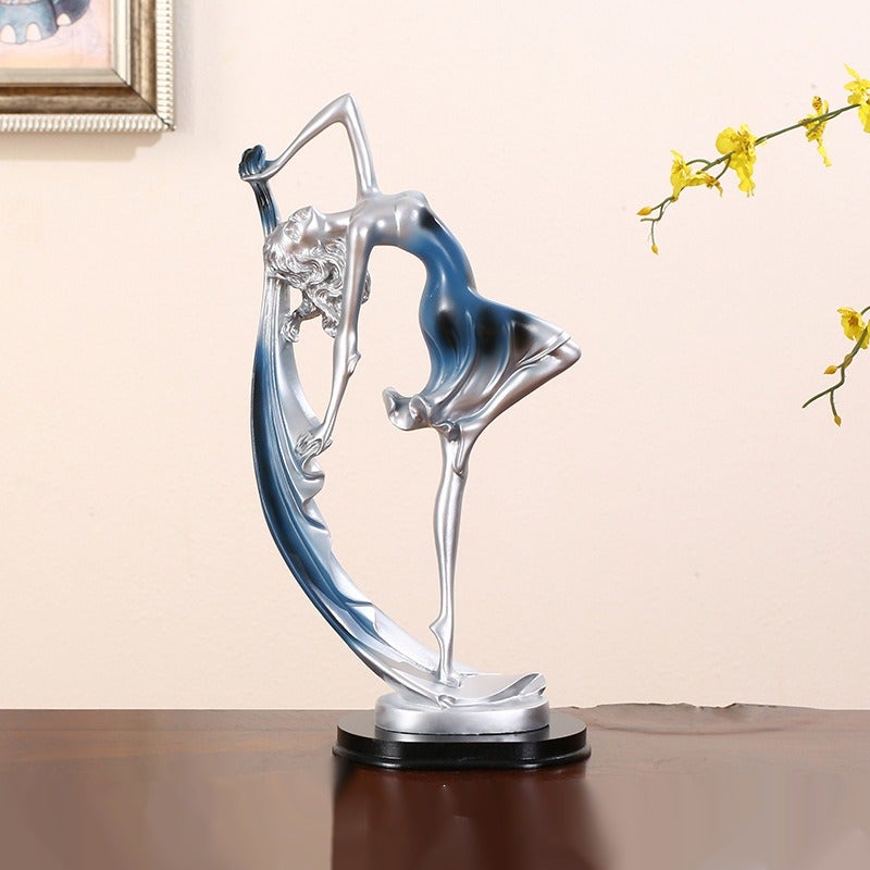WG European-style dancing girl figurine, elegant dancing woman decoration, fashionable birthday gift, home décor item, artisanal  gift. - Image 1