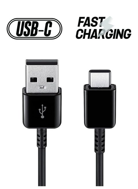 USB Type A to C Charge and Sync Cable – USB-A to USB-C Charging Cable for Fast Charging of Mobile Phones and Tablets – 1 meter