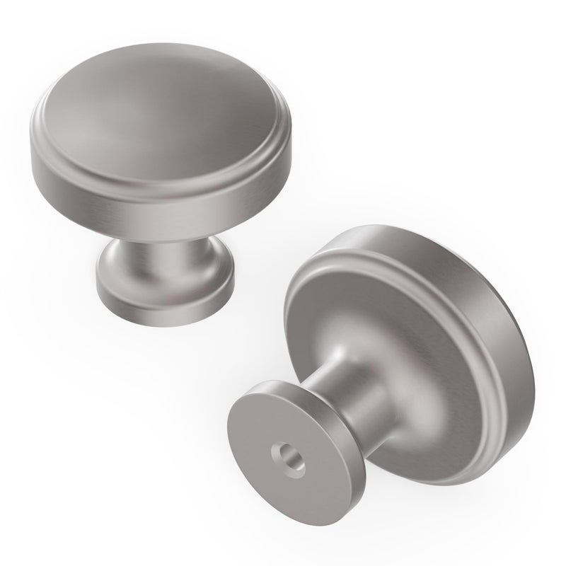 Hickory Hardware Kitchen Cabinet Knob Quality Drawer and Dresser Knob Handle Pulls for Cabinet Doors Bathroom Drawers 114 Inch Satin Nickel Piper Collection