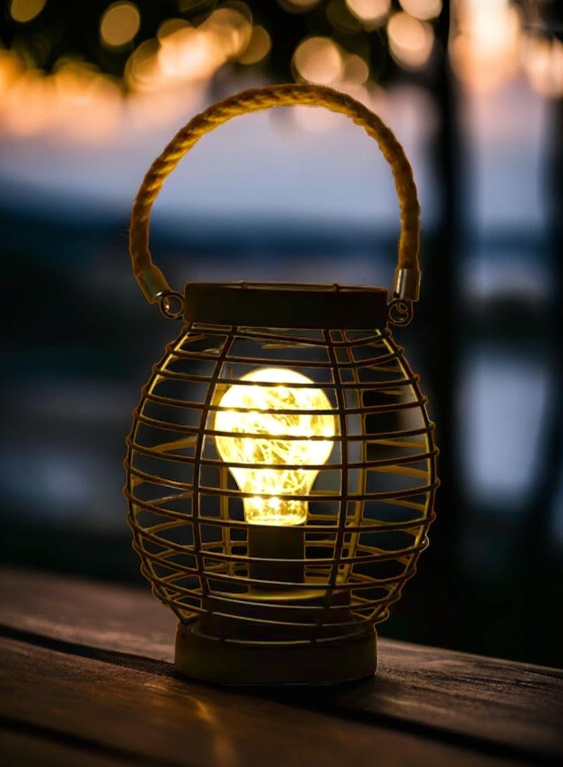 OLUDENIZ LED Wrought Iron Table Lamp – Elegant Night Light for Bedroom, Bedside, and Home Decor  - Image 3
