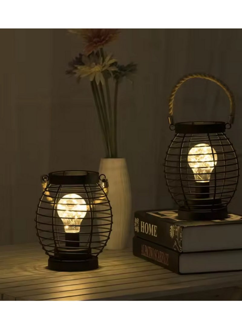 OLUDENIZ LED Wrought Iron Table Lamp – Elegant Night Light for Bedroom, Bedside, and Home Decor  - Image 2