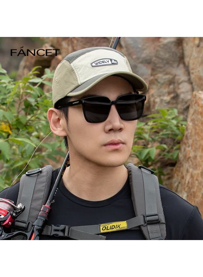 Fancet Men's Baseball Cap Korean Style Fashion Colorblock Water-repellent Quick-dry Soft Top Boat Hat Outdoor Cycling Duckbill Cap - Image 1