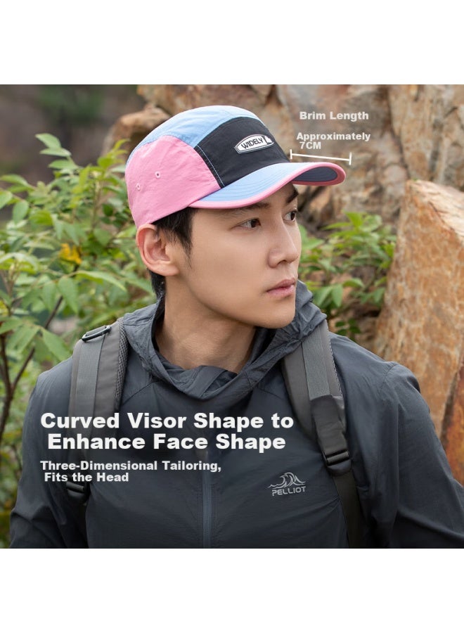 Fancet Men's Baseball Cap Korean Style Fashion Colorblock Water-repellent Quick-dry Soft Top Boat Hat Outdoor Cycling Duckbill Cap - Image 2