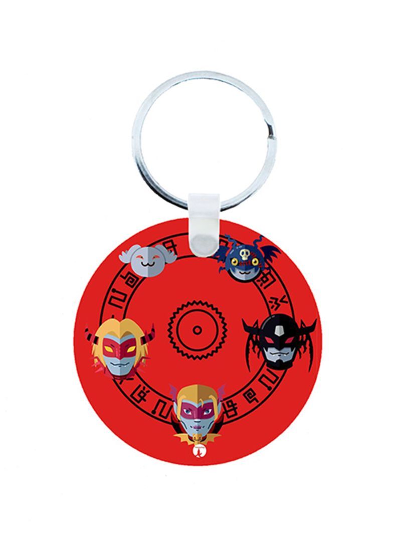 RKN Digimon Anime Wooden Keychain