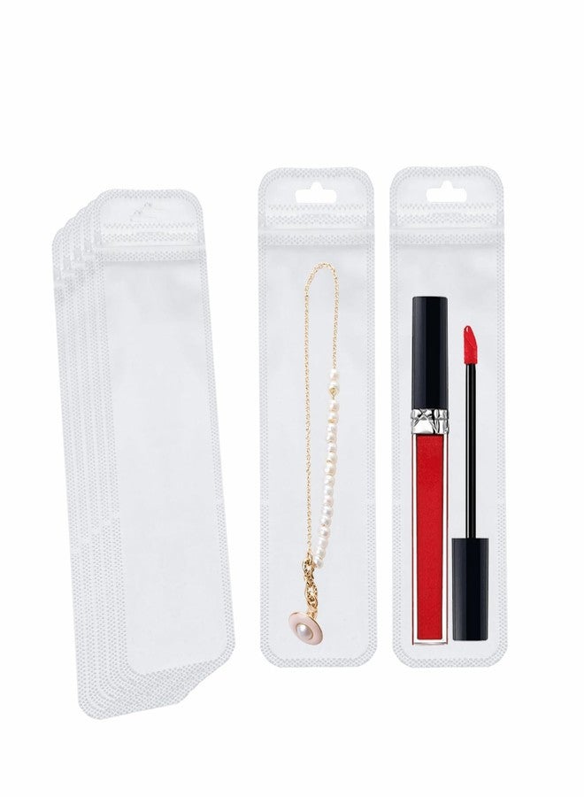 BOBECI 100 Pcs Packaging Bags for Small Business, Resealable Pouch Bag for Pens, 2.4 X 7.3" Clear Food Storage Smell Proof Bags for Packaging Lipgloss, Jewelry, Cosmetic, Candy - Image 3