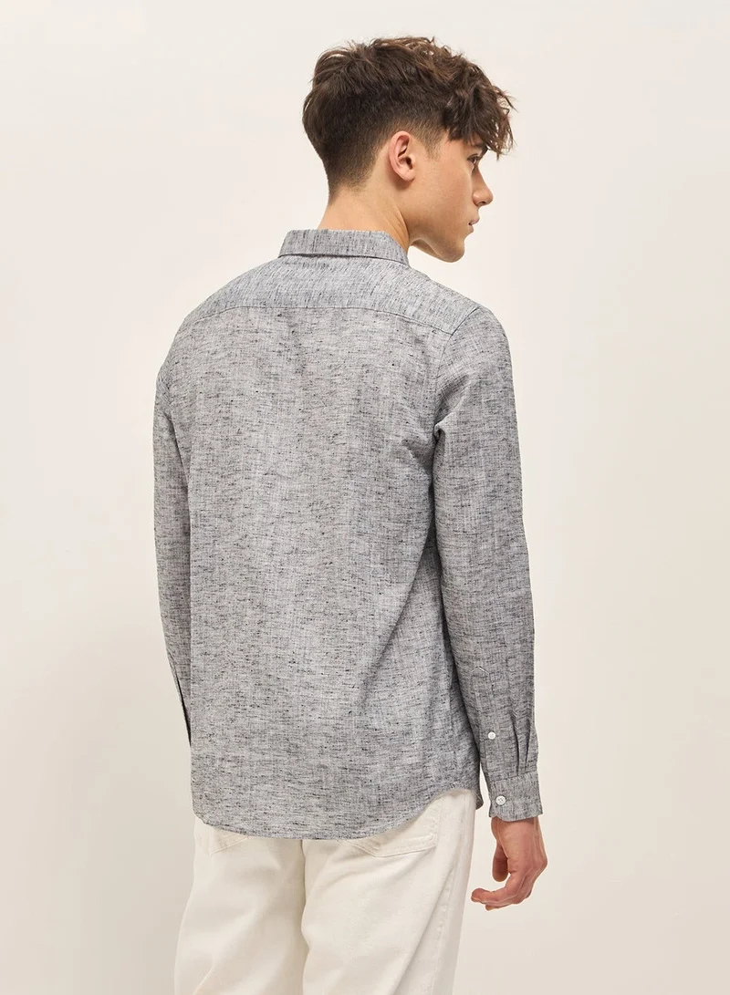 The Bear House  Polyester Blend Shirt for Men | Regular, Long Sleeve, Casual & Formal Wear | Soft, Breathable Fabric for Office, Everyday, & All-Season Use in Classic & Trendy for Men | Best Price UAE