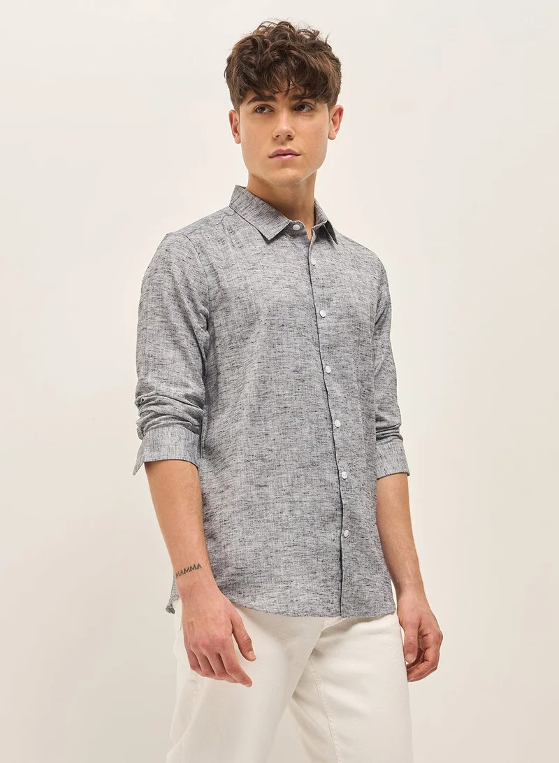 The Bear House  Polyester Blend Shirt for Men | Regular, Long Sleeve, Casual & Formal Wear | Soft, Breathable Fabric for Office, Everyday, & All-Season Use in Classic & Trendy for Men | Best Price UAE