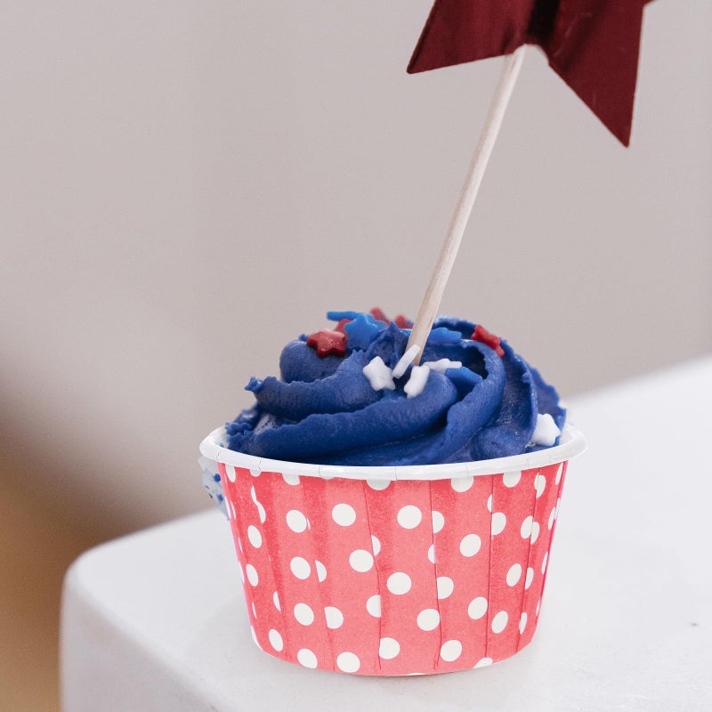 Pink Polka Dot Non Stick Mini Cupcake Liners Muffin Baking Cups 100 Pieces Party DIY - Image 5