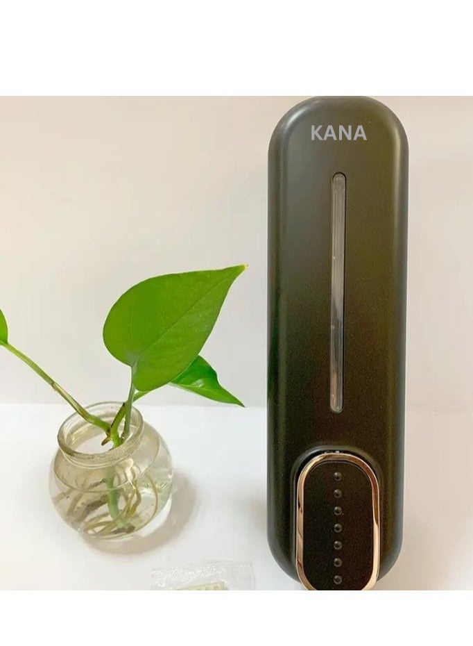 Kana Wall Mounted Soap Dispenser 350ml - Multi-Purpose Liquid Hand Sanitizer & Soap Pump for Kitchen, Bathroom, Hotels, Restaurants and Office - Hygienic & Easy Installation, Wall Mounted Manual Foaming Soap Dispenser (black). - Image 3