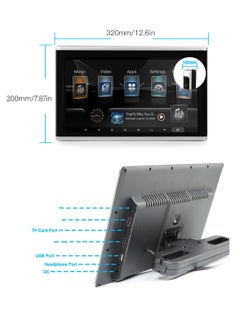 Generic Car Headrest Monitor 13.3 Touchscreen for Android 9.0 4GB RAM 64GB ROM 1920 X 1080 4K 1080P Video with LED Ambient Light  - Image 4