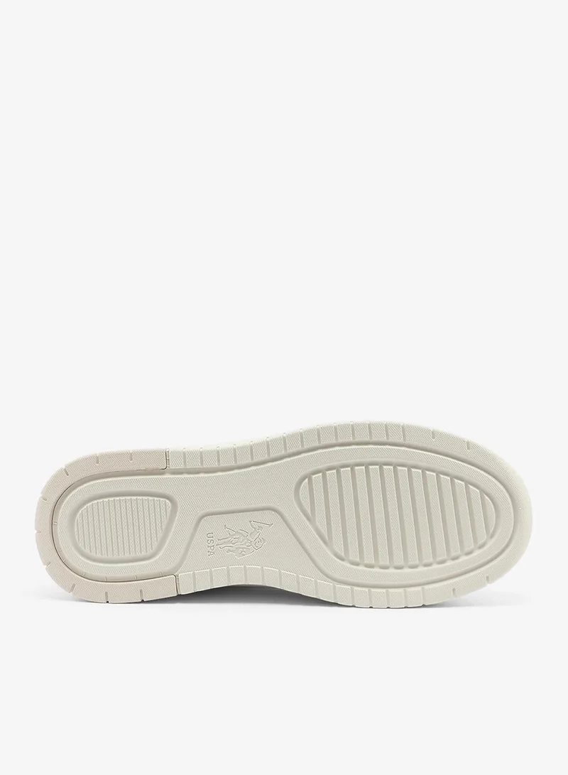 U.S. Polo Assn. Off White Women's Off White Sneakers - Soft Pastel Accents with Retro-Inspired Design and Cushioned Sole for Effortless Style and Comfort for Women | Best Price UAE
