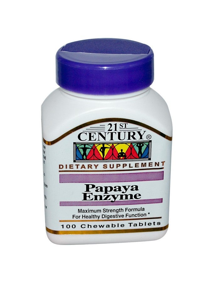 21ST Century PAPAYA ENZYME CHEWABLE MAXIMUM STRENGTH by 21st Century HealthCare