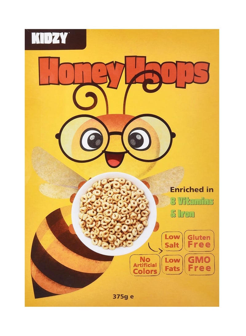 KIDZY Corn Flakes Maize Hoops - Honey - (375g)  - Image 1
