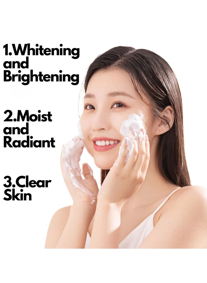 KANGYUAN منظف وجه مبيض تنظيف عميق مرطب تحكم في الزيت تقليص المسام إزالة الرؤوس السوداء حب الشباب تقشير تفتيح غسول الوجه - Image 4