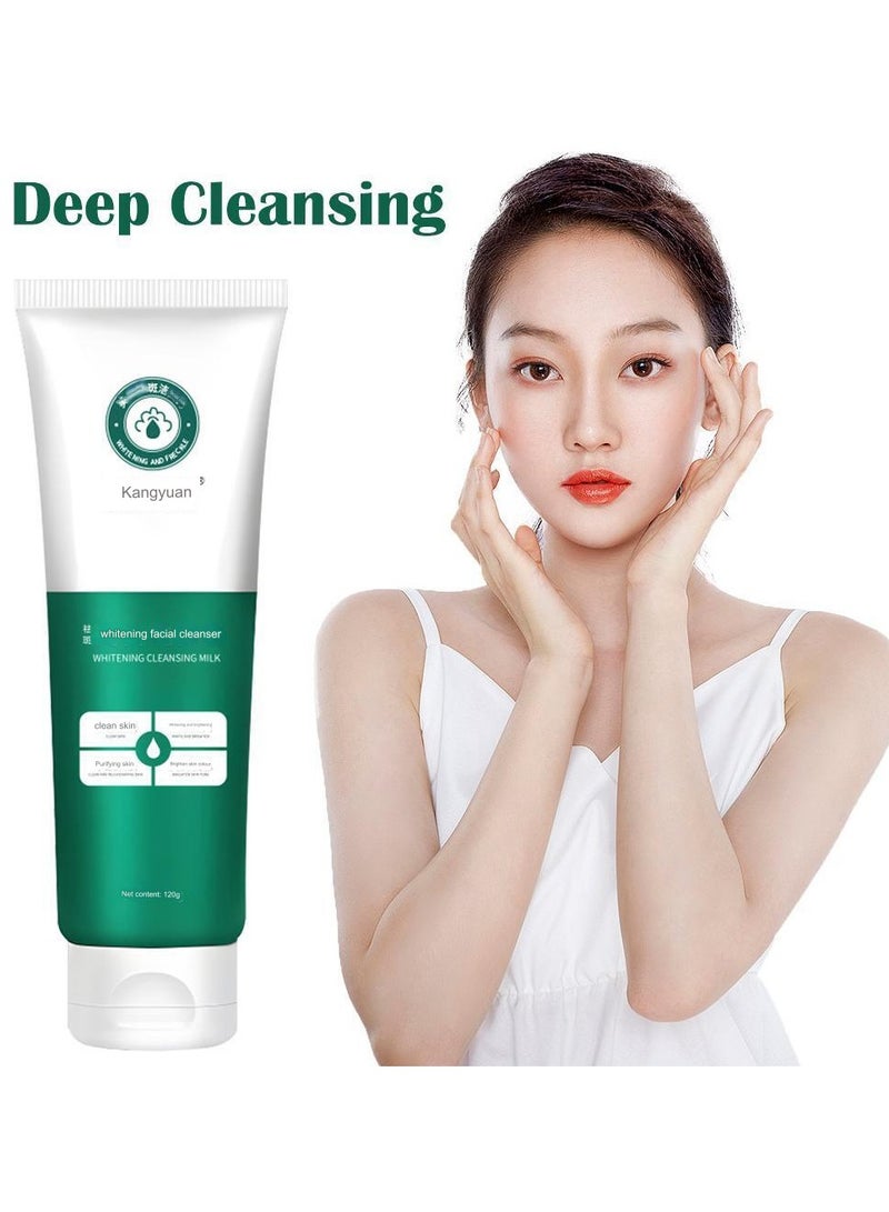 KANGYUAN منظف وجه مبيض تنظيف عميق مرطب تحكم في الزيت تقليص المسام إزالة الرؤوس السوداء حب الشباب تقشير تفتيح غسول الوجه - Image 2