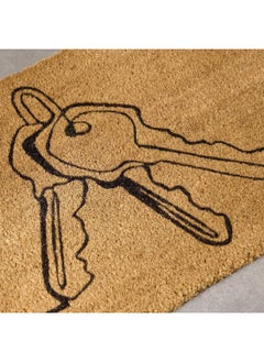 Home Box Keys Printed Coir Doormat with PVC Back 100 x 45 cm  - Image 3