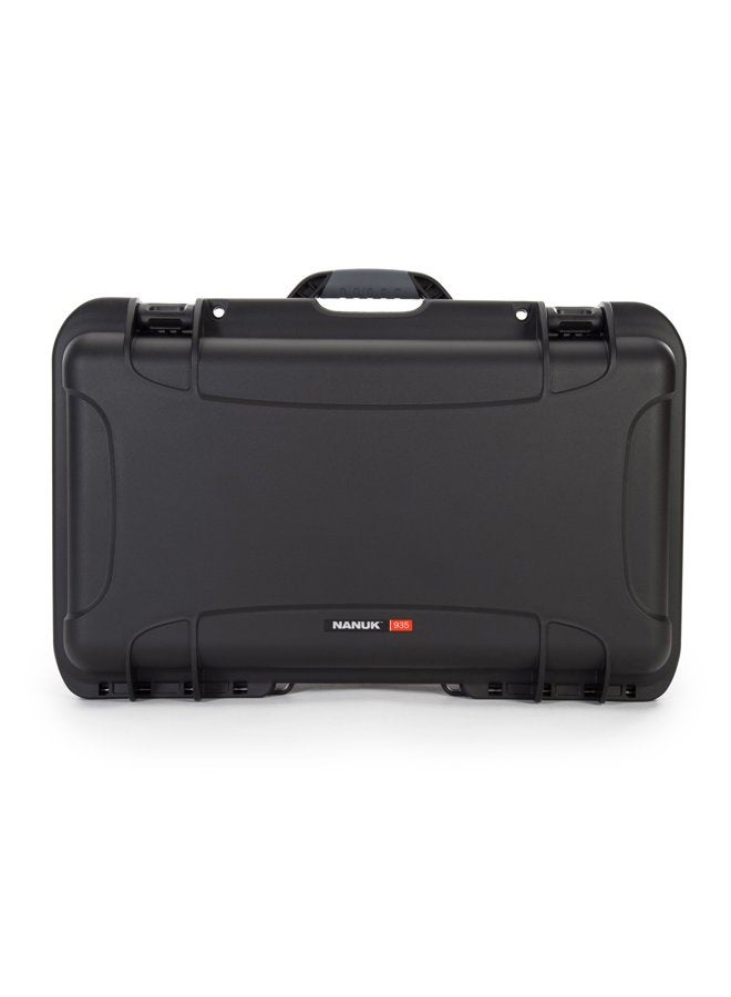 Nanuk حقيبة واقية مقاومة للماء من الراتنج NK-7 خفيفة الوزن بسلسلة 935 بعجلات لكاميرا DSLR، 3 عدسات، فلاش، سوداء - Image 1
