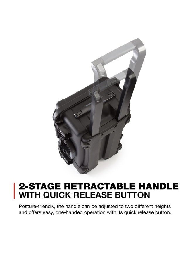 Nanuk حقيبة واقية مقاومة للماء من الراتنج NK-7 خفيفة الوزن بسلسلة 935 بعجلات لكاميرا DSLR، 3 عدسات، فلاش، سوداء - Image 3