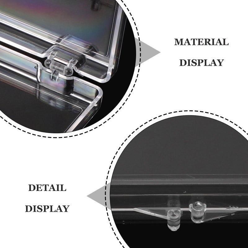 8pcs Large Acrylic Business Card Storage Box With Lid Transparent Office Desktop Organizer For Holder - Image 4