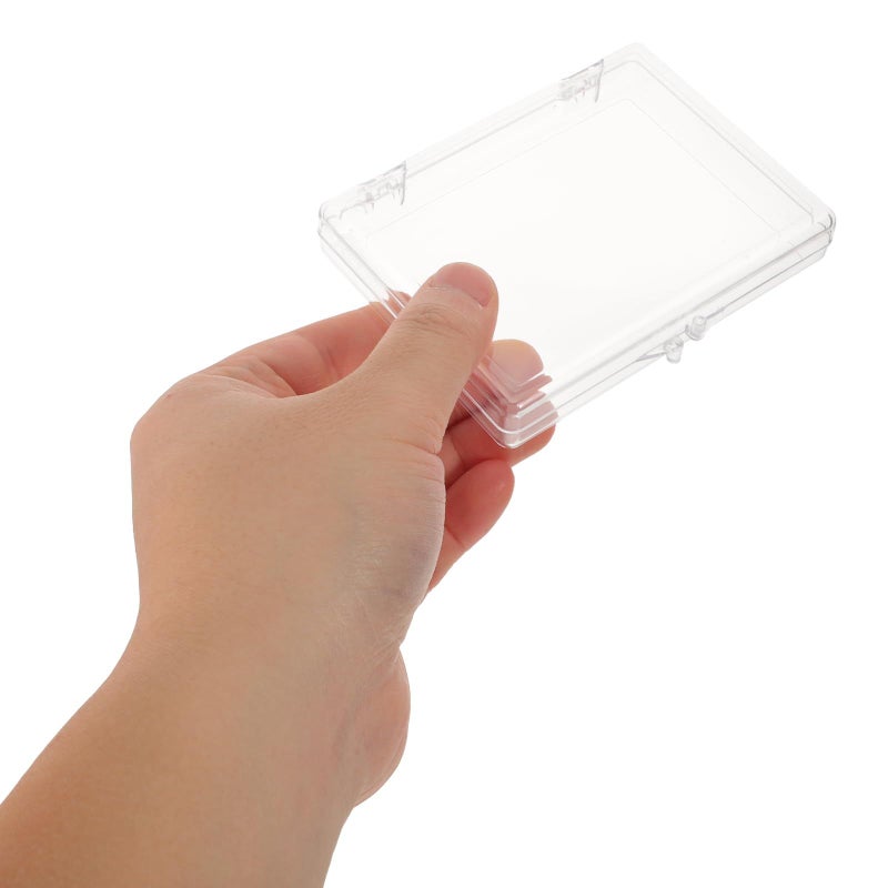 8pcs Large Acrylic Business Card Storage Box With Lid Transparent Office Desktop Organizer For Holder - Image 5