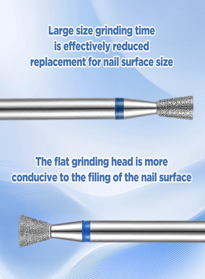 APLZGMG 6Pcs Inverted Cone Nail Drill Bit, Carbide Micro Cuticle Remover Bits for Acrylic Gel Nails, 3/32" Russian Diamond Nail Drill Bits in 2 Styles, Cuticle Bit for Nails Drills for Manicure and Pedicure - Image 3