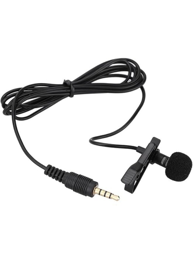Clip-On Mini Microphone - 3.5mm Wired Condenser Mic for Smartphones & Laptops - Image 2