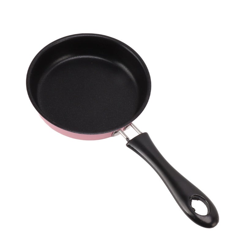 Stainless Steel Mini Frying Pan L - Pinkish Nonstick Egg Pan with Electroplated Even Heating - Long Ergonomic Handle Small Skillet for Single Serve Breakfast - Image 4