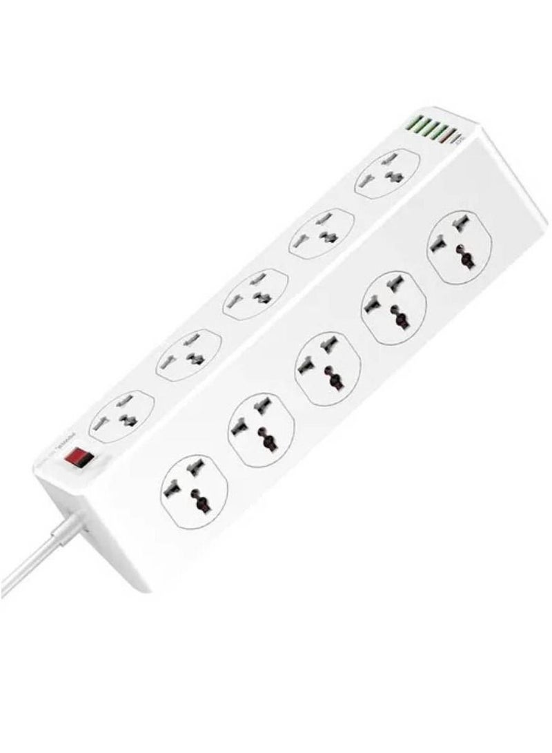 JBQ Electric Extension With 10 Anti Static Power Socket And 5 Usb Port - Image 3