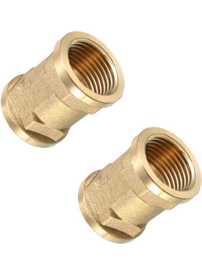 Royal Apex 2Pcs Set Brass Multi Purpose Hose Fittings With Bsp Thread For Plumbing, Gas, Hot Water Pipe Connector, Pneumatic Etc (Female Socket, 3/8 Inch) - Image 1