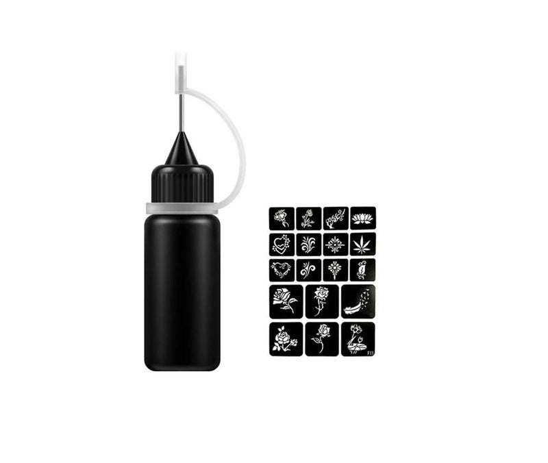 Premium Quality No Chemical No Alcohol Natural and Long Lasting Temporary Tattoo Ink (10ml) - Image 2