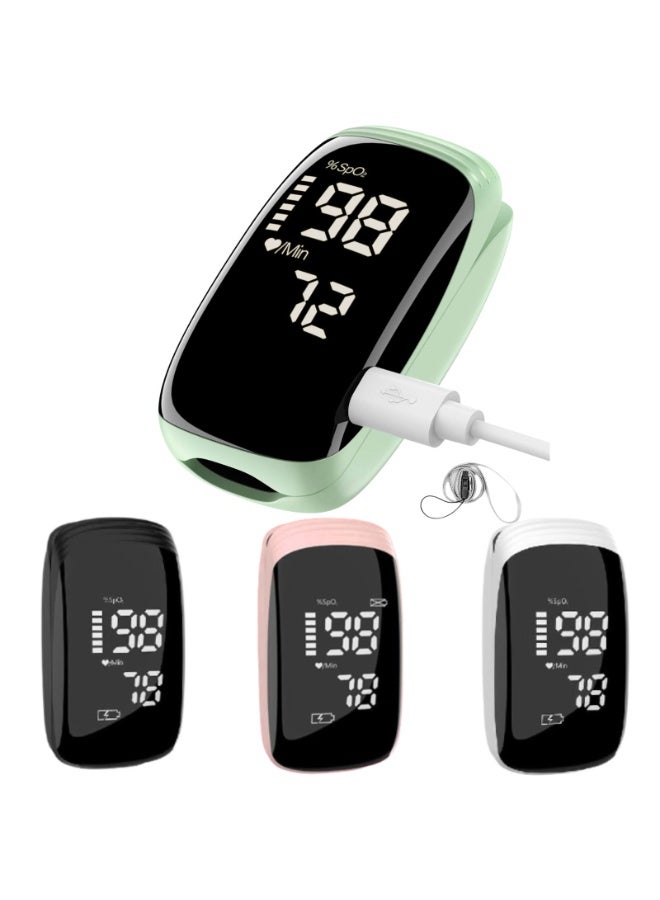أيه بي جي مقياس التأكسج النبضي بأطراف الأصابع مع جهاز قياس التأكسج النبضي القابل لإعادة الشحن، مقياس التأكسج بالإصبع، مقياس التأكسج النبضي القابل لإعادة الشحن، قراءة دقيقة سريعة لقياس التأكسج SpO2 للرياضات الخارجية والاستخدام المنزلي على نطاق واسع - Image 1