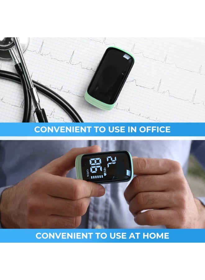 أيه بي جي مقياس التأكسج النبضي بأطراف الأصابع مع جهاز قياس التأكسج النبضي القابل لإعادة الشحن، مقياس التأكسج بالإصبع، مقياس التأكسج النبضي القابل لإعادة الشحن، قراءة دقيقة سريعة لقياس التأكسج SpO2 للرياضات الخارجية والاستخدام المنزلي على نطاق واسع - Image 5