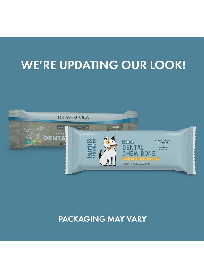 دكتور ميركولا، عظام مضغ الأسنان للكلاب، كبيرة، علبة واحدة (12 عظمة)، عناية بأسنان الكلاب تساعد على تنظيف الأسنان وتنقية النفس، خالية من الكائنات المعدلة وراثيًا، وخالية من الصويا والغلوتين - Image 2
