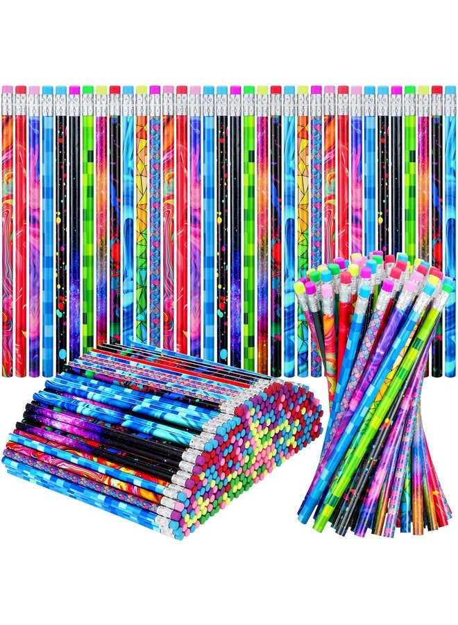 Chinco Wooden Pencil With Eraser Assortment Colorful Pencils For Kids, Office, Artists, College Students, Novelty School Supplies, 200 Pieces - Image 1