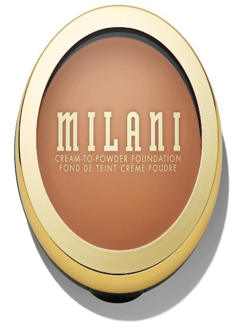 Milani Conceal + Perfect Smooth Finish Cream to Powder Foundation – 296 Mahogany | Full Coverage, Lightweight, Natural Matte Finish, Buildable Formula, Long-Lasting Wear, Vegan & Cruelty-Free - Image 1
