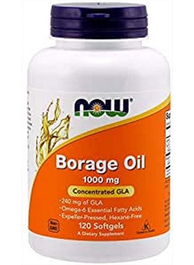 Now Foods Borage Oil, 1000 Mg, 120 Softgels