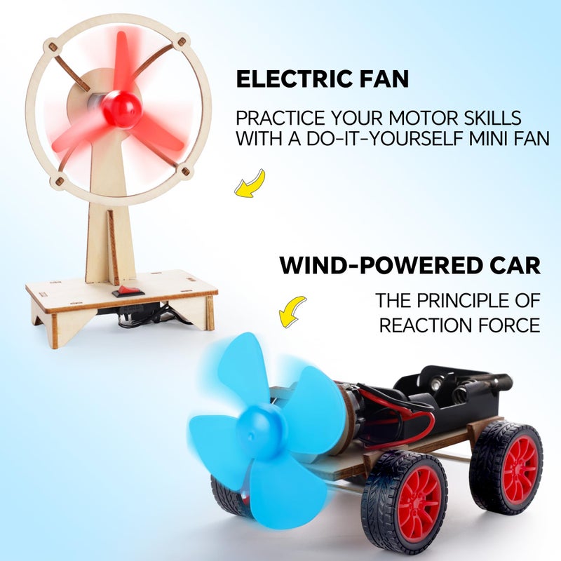 CYOEST STEM Kits for Kids Age 8-10-12-14, Science Kits for Kids Age 8-12, STEM Toys Gifts for Boys Age 8 9 10 12 13 14, Car Building Science Experiment Projects for Kids 9-12, Solar Power & Engineering Kit - Image 3