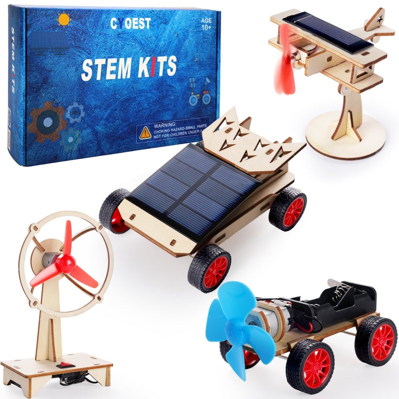 CYOEST STEM Kits for Kids Age 8-10-12-14, Science Kits for Kids Age 8-12, STEM Toys Gifts for Boys Age 8 9 10 12 13 14, Car Building Science Experiment Projects for Kids 9-12, Solar Power & Engineering Kit - Image 1