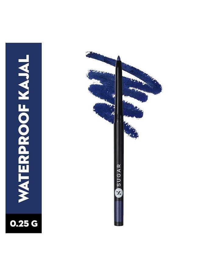 SUGAR Cosmetics - قلم كحل كاجال مكثف غير لامع من Kohl Of Honor 04 True Blue (كحل أزرق) ذو ملمس كريمي للغاية مقاوم للتلطخ ومقاوم للماء وقلم كحل طويل الأمد يدوم حتى 12 ساعة - Image 1