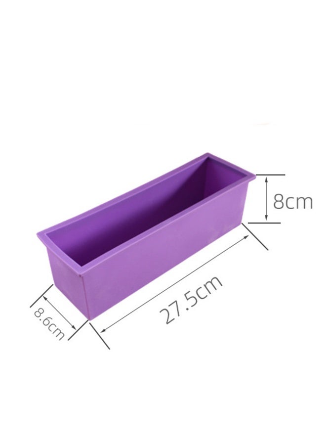 lexible Rectangular Soap Silicone Mold with Wood Box DIY Tool for Soap Cake Making 42oz DIY Craft Supply For Parent-child Interaction Handmade Soap - Image 4