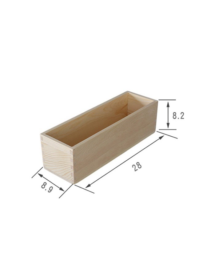 lexible Rectangular Soap Silicone Mold with Wood Box DIY Tool for Soap Cake Making 42oz DIY Craft Supply For Parent-child Interaction Handmade Soap - Image 3