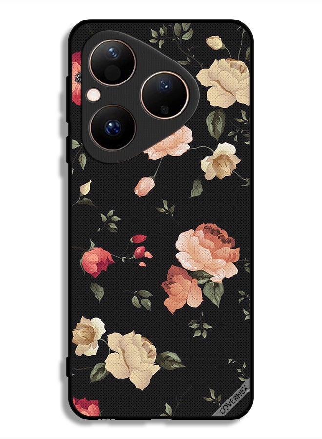 Covernex Huawei Pura 80 Protective Case Cover Flower Art Wallpaper - Image 1