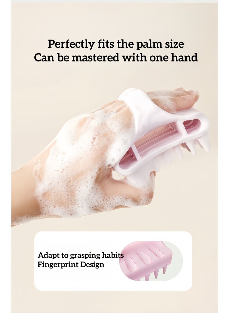 إسكدنيا 1 فرشاة شامبو تدليك فروة الرأس السيليكون الخفيفة ، تستخدم لإزالة قشرة الرأس ، لا حاجة للبطاريات ، أداة غسيل الشعر الصيف مشط شعر جديد السيليكون ، شامبو تدليك فروة الرأس محدد تنظيف مشط شعر الحمام (الأ - Image 4